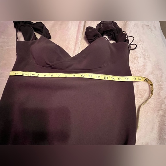 Brown formal gown . Size 12. Beautiful draping in the back. - Picture 8 of 8